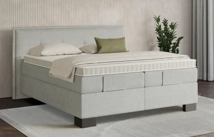 Mozart Boxspringbett Serie 7 Beethoven 200x200 Feiner Stoff Lunar Mist H2