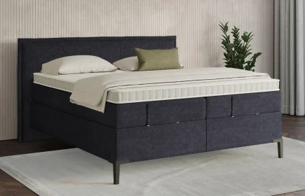Mozart Boxspringbett Serie 7 Beethoven 200x220 Grober Stoff Celestial Ink H3