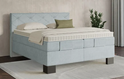 Mozart Boxspringbett Serie 7 Brahms 280x220 Feiner Stoff Frosted Azure H3/H3