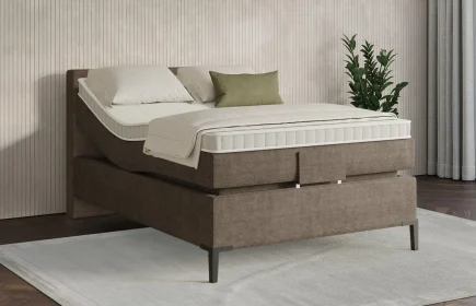 Mozart Boxspringbett Serie 7 Clementi 120x200 elektrisch Feiner Stoff Nutshell H2