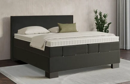 Mozart Boxspringbett Serie 7 Händel 180x200 Samt Raven Silk H3/H3