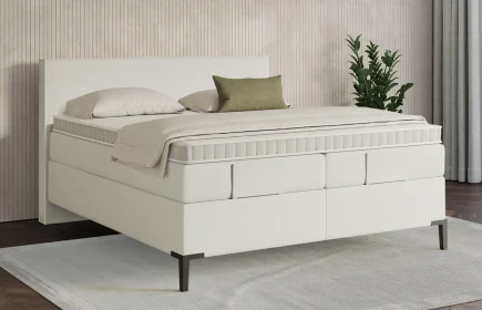 Mozart Boxspringbett Serie 7 Händel 240x220 Samt Vanilla Nice H3/H3
