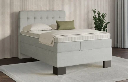 Mozart Boxspringbett Serie 7 Haydn 100x200 Feiner Stoff Lunar Mist H2