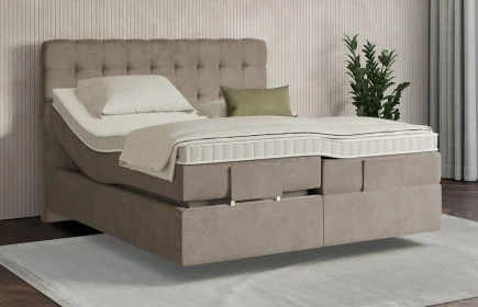 Mozart Boxspringbett Serie 7 Haydn 180x200 elektrisch Samt Cookie H2/H3 schwebend
