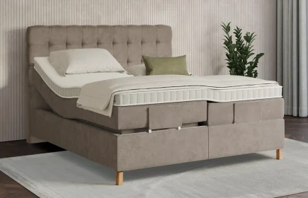 Mozart Boxspringbett Serie 7 Haydn 180x200 elektrisch Samt Cookie H2/H3