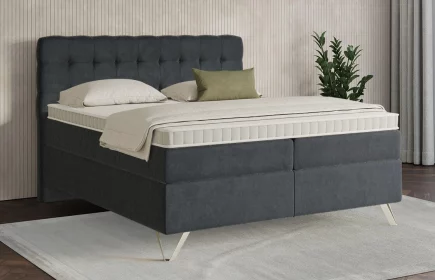 Mozart Boxspringbett Serie 7 Haydn 180x200 Samt Anthrazit H3/H3