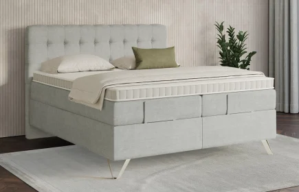 Mozart Boxspringbett Serie 7 Haydn 200x200 Feiner Stoff Lunar Mist H3