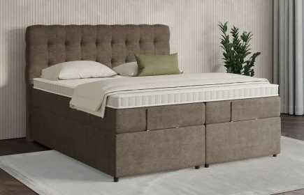 Mozart Boxspringbett Serie 7 Haydn 240x200 mit Bettkasten Feiner Stoff Nutshell H4/H3