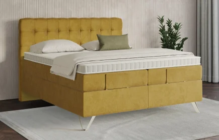 Mozart Boxspringbett Serie 7 Haydn 240x200 Samt Mustard H2/H4