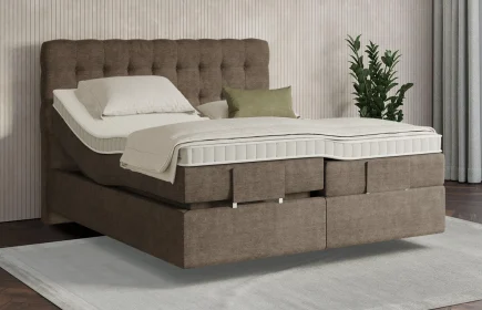 Mozart Boxspringbett Serie 7 Haydn 240x220 elektrisch Feiner Stoff Nutshell H3/H3 schwebend