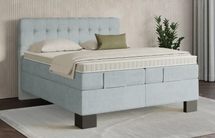 Mozart Boxspringbett Serie 7 Haydn 240x220 Feiner Stoff Frosted Azure H3/H2
