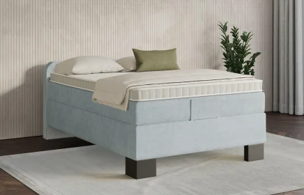 Mozart Boxspringbett Serie 7 Salieri 120x200 Feiner Stoff Frosted Azure H2