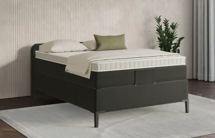 Mozart Boxspringbett Serie 7 Salieri 140x200 Samt Raven Silk H3