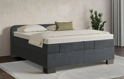 Mozart Boxspringbett Serie 7 Salieri 180x200 elektrisch Samt Anthrazit H4/H3