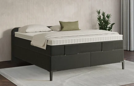 Mozart Boxspringbett Serie 7 Salieri 180x220 Samt Raven Silk H4/H3