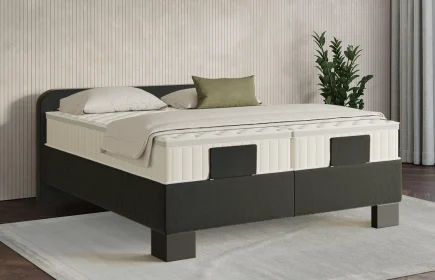 Mozart Boxspringbett Serie 7 Salieri 200x200 Samt Raven Silk H4 Königliche Matratze