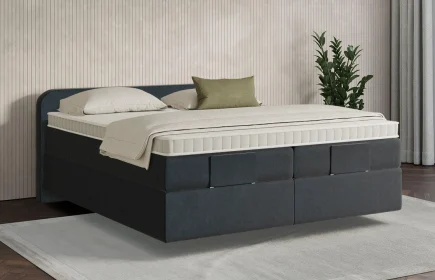 Mozart Boxspringbett Serie 7 Salieri 240x200 Samt Night Blue H3/H3 schwebend