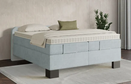 Mozart Boxspringbett Serie 7 Salieri 280x200 Feiner Stoff Frosted Azure H3/H3
