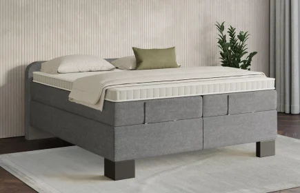 Mozart Boxspringbett Serie 7 Salieri 280x200 Grober Stoff Charcoal frost H3/H4