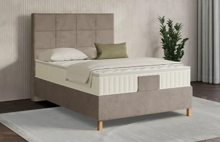 Mozart Boxspringbett Serie 7 Schubert 120x220 Samt Cookie H3 Königliche Matratze