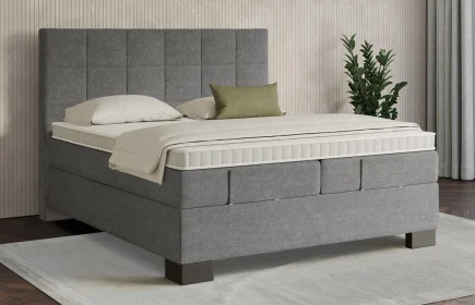 Mozart Boxspringbett Serie 7 Schubert 180x200 Grober Stoff Charcoal frost H3/H3