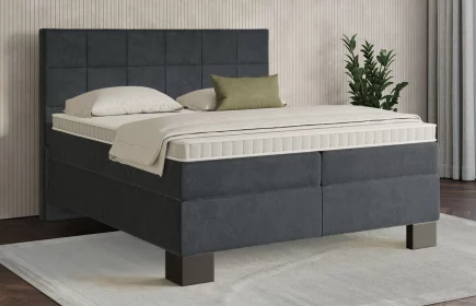 Mozart Boxspringbett Serie 7 Schubert 200x200 Samt Anthrazit H2