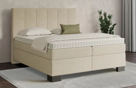 Mozart Boxspringbett Serie 7 Schubert 280x200 Grober Stoff Beige H3/H2