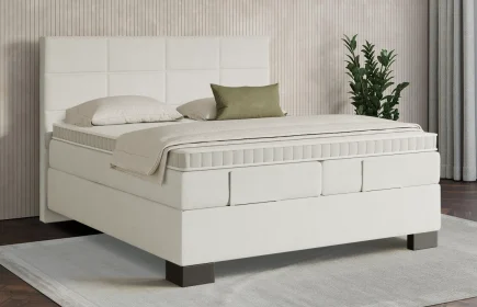 Mozart Boxspringbett Serie 7 Soler 180x220 Samt Vanilla Nice H3/H4