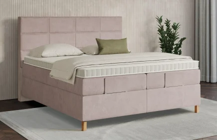 Mozart Boxspringbett Serie 7 Soler 200x200 Samt Blossom Pink H2