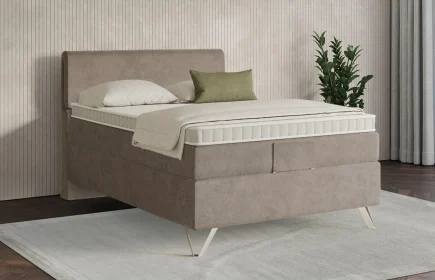 Mozart Boxspringbett Serie 7 Strauss 140x220 Samt Cookie H3